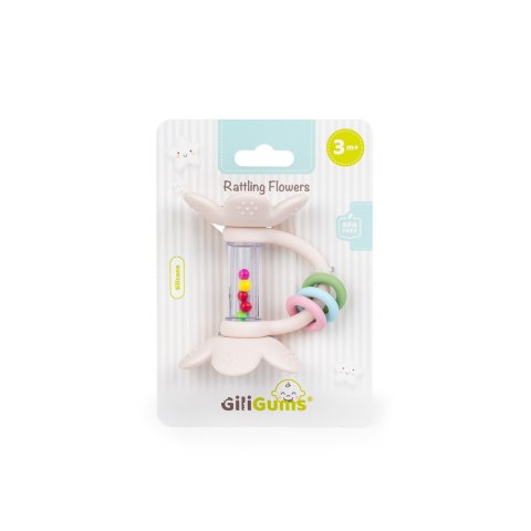 Giligums Grzechotka GRZECHOCZĄCE KWIATKI pastelowe Giligums (GG30042)