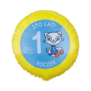 Godan Balon foliowy Roczek , Kicia Kocia 18cal Godan (FG-OKKI)