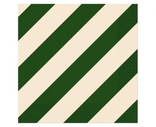 Godan Serwetki paski zielono beżowe zielony papier [mm:] 330x330 Godan (PG-SPA4)
