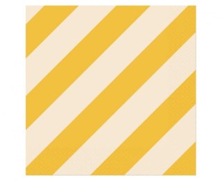 Godan Serwetki paski żółto beżowe żółty celuloza [mm:] 330x330 Godan (PG-SPA1)