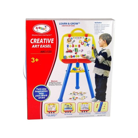 Lean Klocki magnetyczne Literki Cyferki Magnetyczne w Słoiku Alfabet 78 Elementów Lean (919)