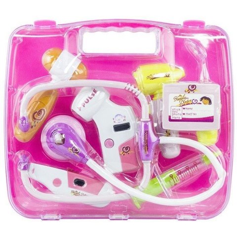 Lean Zestaw lekarski W Walizce Różowy Stetoskop Lekarz Lean (1816)