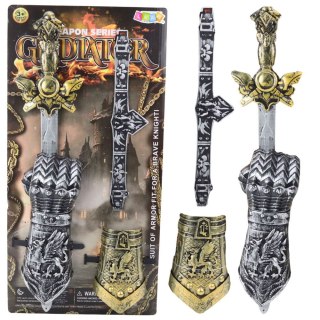 Lean Zestaw rycerski Gladiator Miecz Ochraniacze Pas Zdobione Lean (24294)
