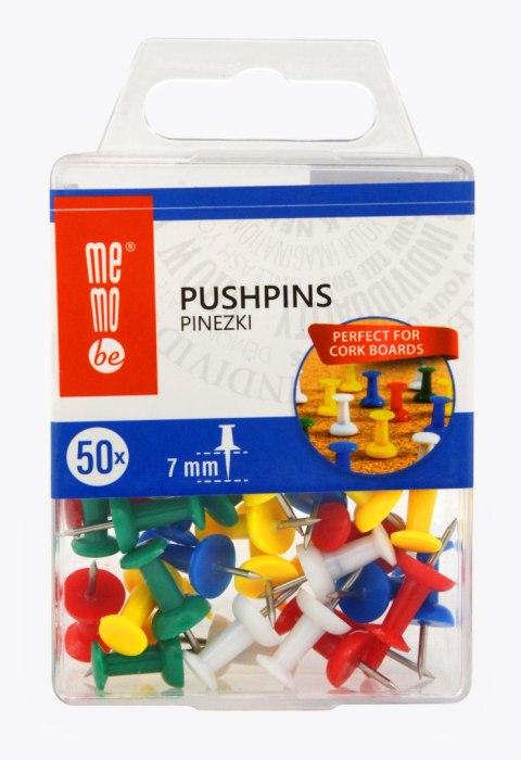Memobe Pinezki kolor: mix 50 szt Memobe (MP002-99)