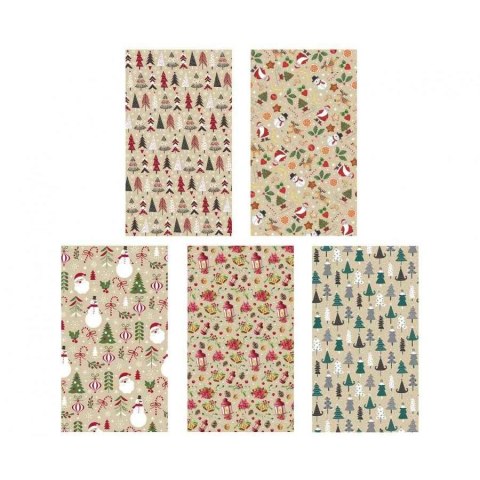 Pol-mak Papier pakowy ozdobny rolka gwiazdka [mm:] 700x2000 Pol-mak (P2_KRAFT_GW_4)