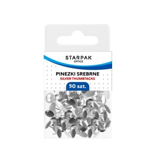 Starpak Pinezki kolor: srebrny 50 szt Starpak (559660)
