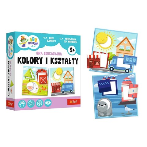Trefl Gra edukacyjna ABC Malucha kolory i ksztaty Trefl (02904)