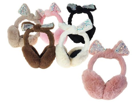 Adar Gadżet nauszniki pluszowe z kokardą; 16x17cm Adar (329904)