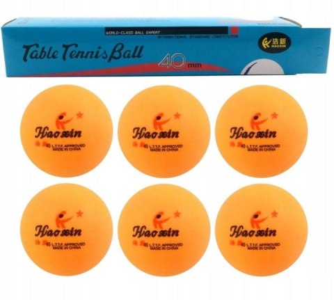 Dromader Piłka do tenisa stołowego pomarańczowa 6szt. Dromader (130-01324)