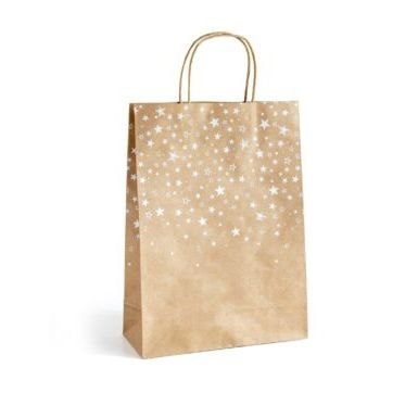 Galeria Papieru Torba prezentowa kraft kraft gwiazdki L [mm:] 330x100x 240 Galeria Papieru (257028)