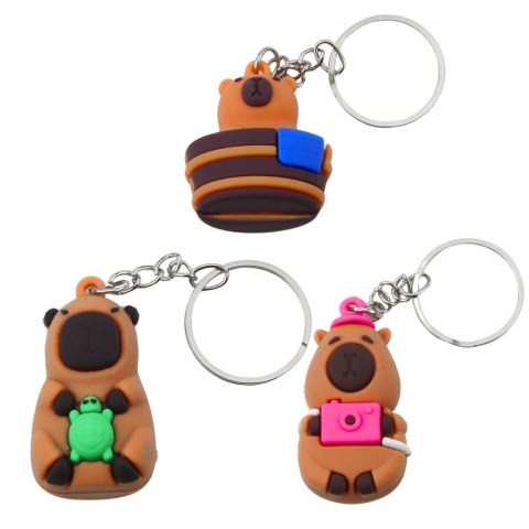 Lean Brelok Kapibara Z Żółwiem Aparatem W Wannie Kółko Mix Lean (26976)