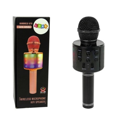 Lean Mikrofon zabawkowy Bezprzewodowy USB Głośnik Nagrywanie Karaoke Model WS-858 Czarny Lean (10000)