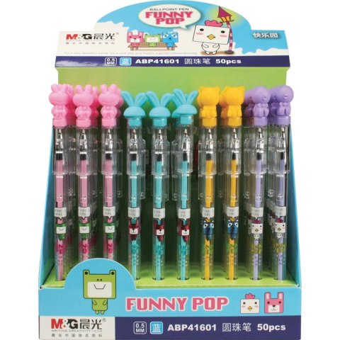 M&G Długopis Funny Pop wkład niebieski 0,5mm M&G (ABP41601)