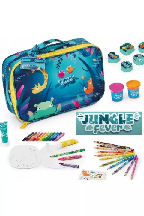 Maped Zestaw kreatywny Creativ walizeczka JUNGLE FEVER z akcesoriami Maped (907059)