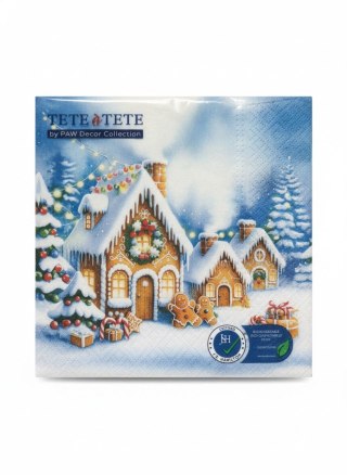 Paw Serwetki BN Christmas lights village mix papier Paw (TL235200)