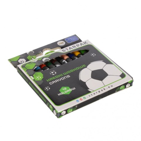 Starpak Kredki świecowe Football 12 kol. Starpak (553555)
