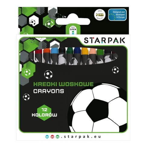 Starpak Kredki świecowe Football 12 kol. Starpak (553555)
