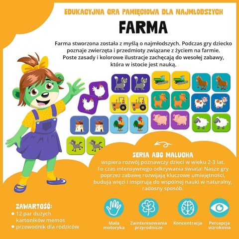 Trefl Gra edukacyjna ABC Malucha Farma Trefl (02909)