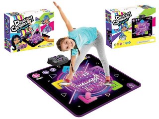 Adar Mata dla malucha do tańczenia 90x90cm, na baterie, światła LED, czujniki dotyku, 4xAA niedołączone Adar (612570)