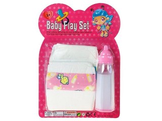 Adar Zestaw akcesoriów dla lalek butelka i pielucha Adar (624153)