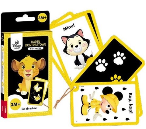 Ameet Książeczka edukacyjna Disney Maluch. Karty kontrastowe Ameet (KONX 9201)