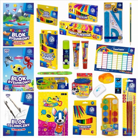 Astra Zestaw szkolny wyprawka szkolna 601121013 27 el. Astra