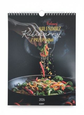 Avanti Kalendarz ścienny MAŁY SPIRALA KULINARNY 230mm x 305mm Avanti (KSMS-2)