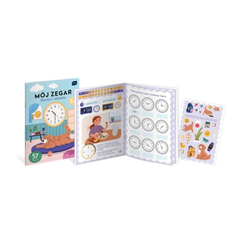 Bebe Kolorowanka Nauka i zabawa Mój zegar A4/16 Bebe (z naklejkami)