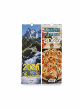 Beskidy Kalendarz ścienny paskowy 140mm x 420mm Beskidy