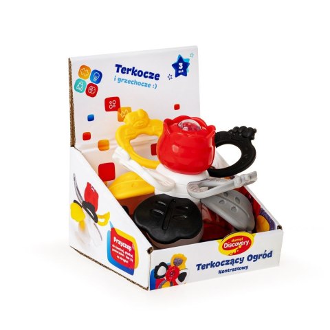 Discovery Grzechotka TERKOCZĄCY OGRÓD Z PRZYSSAWKĄ kontrastowy Discovery (DD30828)