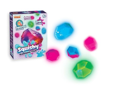 Dumel Zestaw kreatywny dla dzieci SQUISHY-KAMIENIE FLUO Dumel (DD30607)