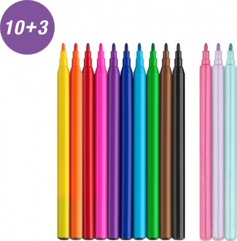 Faber Castell Flamaster Jednorożec + naklejki 10+3 kol. Faber Castell (554213 FC)