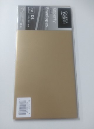 Galeria Papieru Koperta pearl złoty P DL złoty Galeria Papieru (280157) 10 sztuk