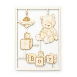 Galeria Papieru Ozdoba papierowa tekturki boy z pluszowym misiem Galeria Papieru (253058)