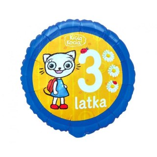 Godan Balon foliowy 3 latka , Kicia Kocia 18cal Godan (FG-OKK3)