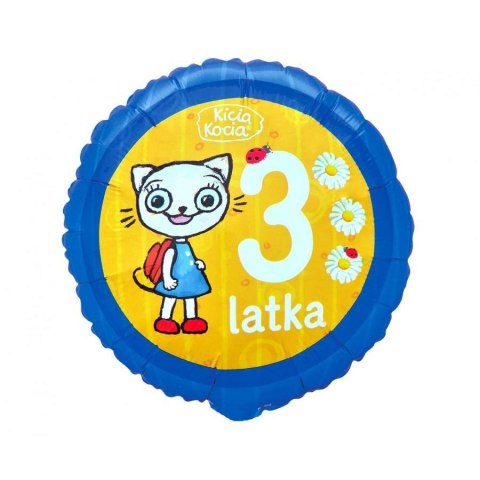 Godan Balon foliowy 3 latka , Kicia Kocia 18cal Godan (FG-OKK3)