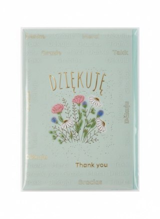 Henry Kartka składana A5 DZIEKUJE BUKIET KWIATÓW A5 Henry (5905701485857)