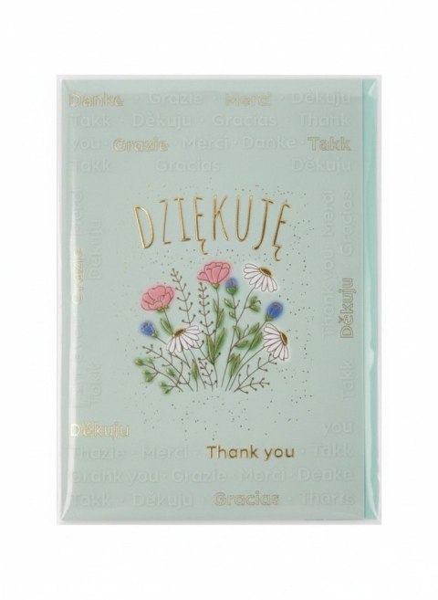 Henry Kartka składana A5 DZIEKUJE BUKIET KWIATÓW A5 Henry (5905701485857)