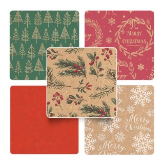 Interdruk Papier ozdobny CHRISTMAS KRAFT mix [mm:] 700x10000 Interdruk
