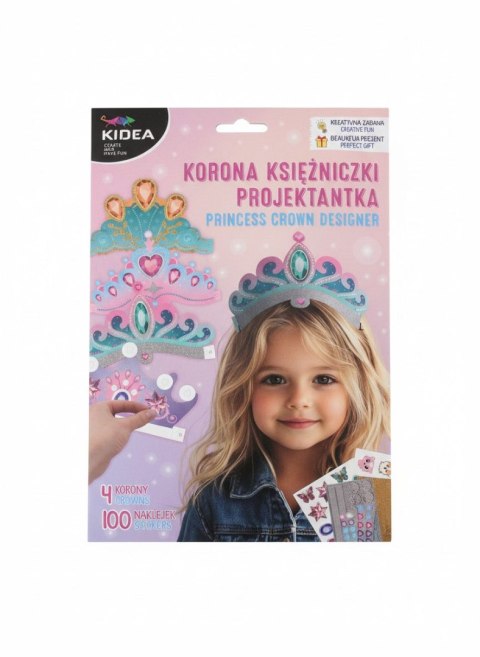 Kidea Zestaw kreatywny dla dzieci Korona księżniczki Kidea (KKPKA)