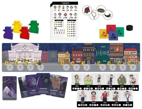 Kukuryku Gra edukacyjna 11 Podejrzanych Kukuryku