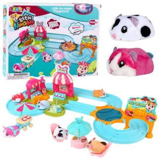 Lean Tor wyścigowy Interaktywny Tor Dla Chomika Lodziarnia Kawiarnia Chomik Na Baterie Lean (25152)