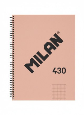 Milan Kołozeszyt (kołonotatnik) 1918 różowy A4 80k. 95g kratka Milan (57143E80P)