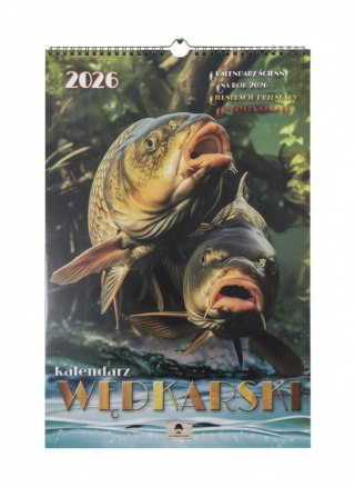 Pan Kalendarzyk Kalendarz ścienny Wędkarski 320mm x 470mm Pan Kalendarzyk (A3 V.6)