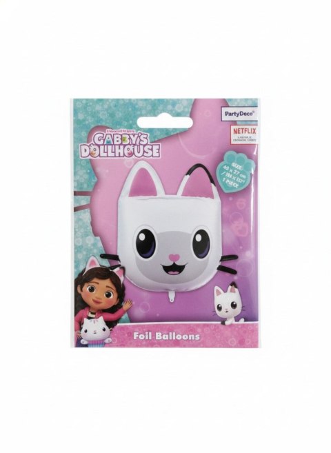 Partydeco Balon foliowy Kiciuś Panduś, 65x57 cm Partydeco (FB324)