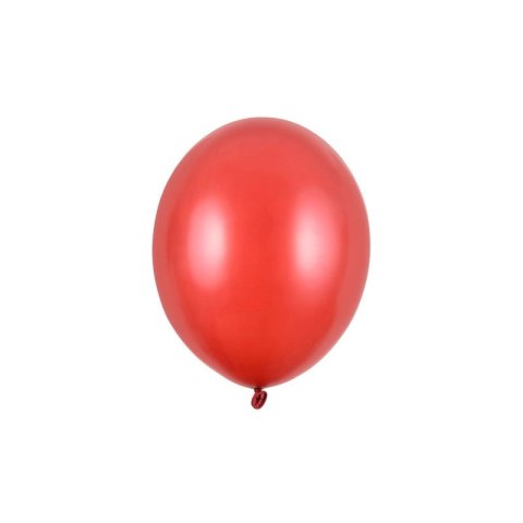 Partydeco Balon gumowy Party Deco BALONY STRONG METALLIC metalizowany 50 szt czerwony 270mm Partydeco (SB12M-007J/50)