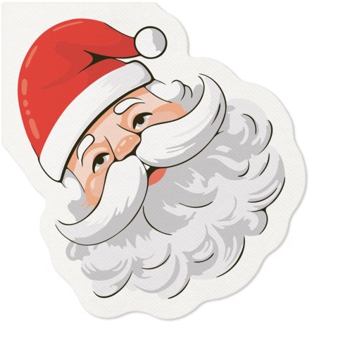 Paw Serwetki Airlaid BN Shape Classic Santa Claus mix nadruk bibuła [mm:] 330x330 Paw (AAS200300)