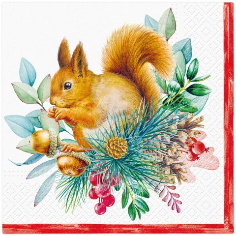 Paw Serwetki Lunch BN Vintage Squirrel Joy mix bibuła Paw (SDL240500)