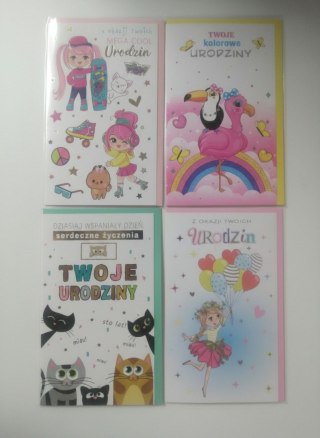 Pol-Mak Kartka składana Urzodziny dzieciece B6 Pol-Mak (LOBK_URDZIE)