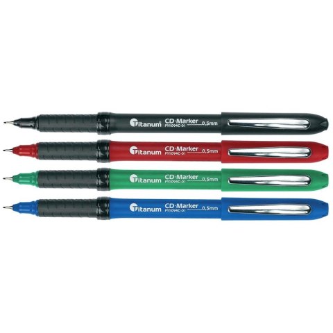Titanum Komplet markerów do CD Titanum PY1094C-01 4 kolory